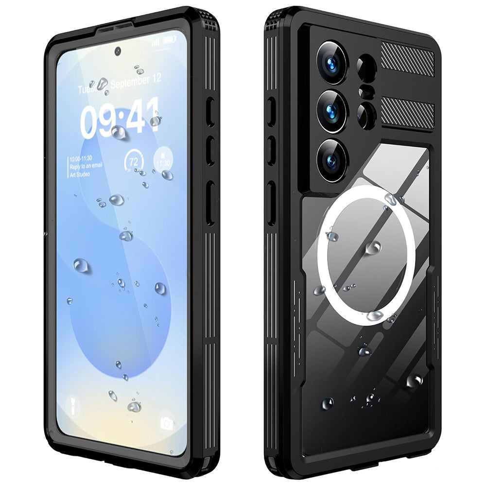 Husa de protectie ShellBox Waterproof IP68 compatibil cu Samsung Galaxy S26 Ultra, Negru