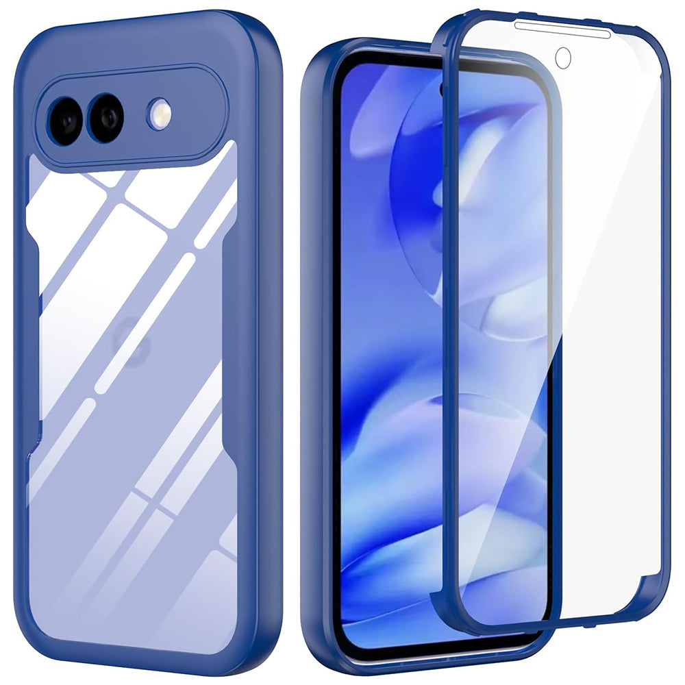 Folie de protectie Techsuit ColorVerse 360 Series + compatibil cu Google Pixel 10a, Albastru