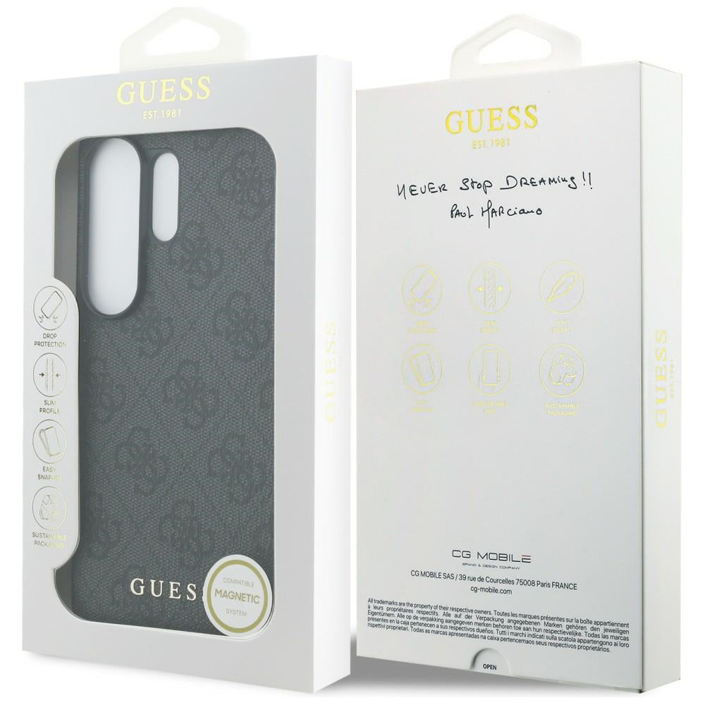 Husa de protectie Guess Hardcase 4G Classic Logo Charm (GUHMS26LGF4GGR) compatibil cu Samsung Galaxy S26 Ultra, Negru