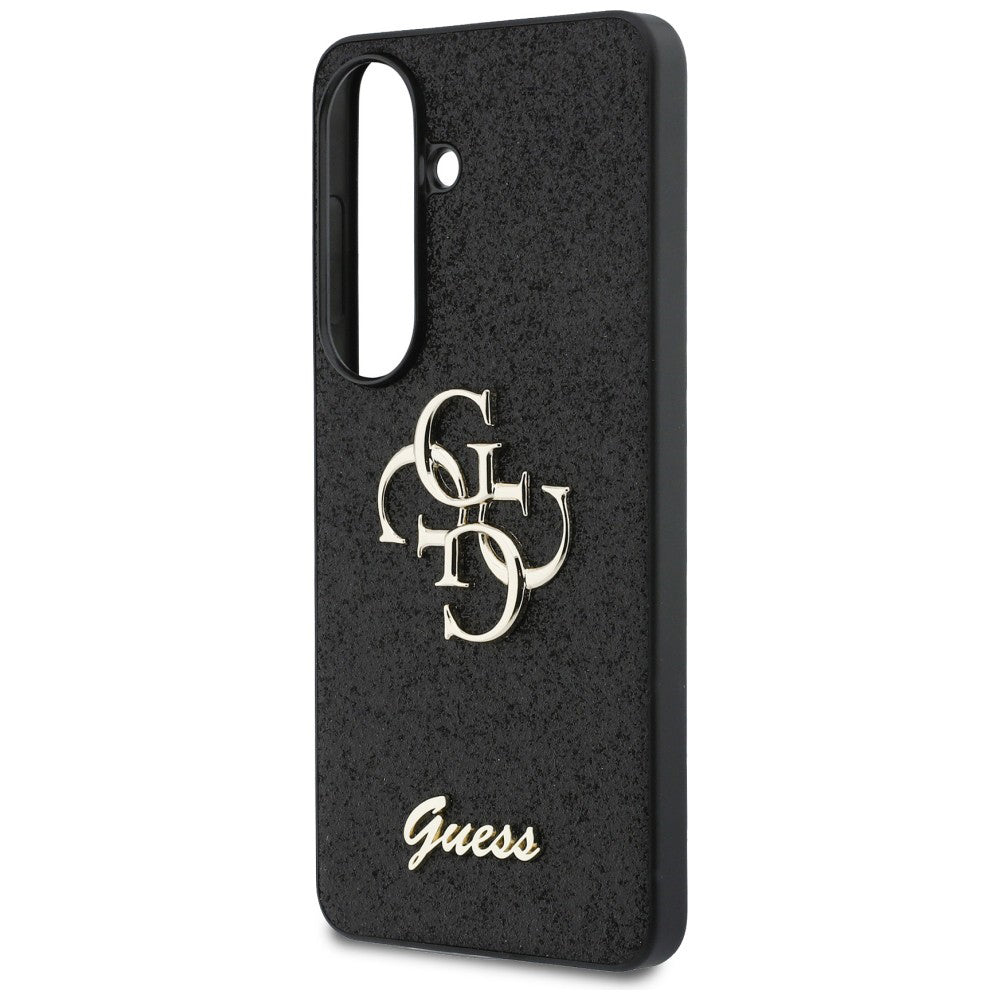 Husa de protectie Guess Fixed Glitter Big 4G Metal Logo (GUHCS26SHG4SGK) compatibil cu Samsung Galaxy S26, Negru