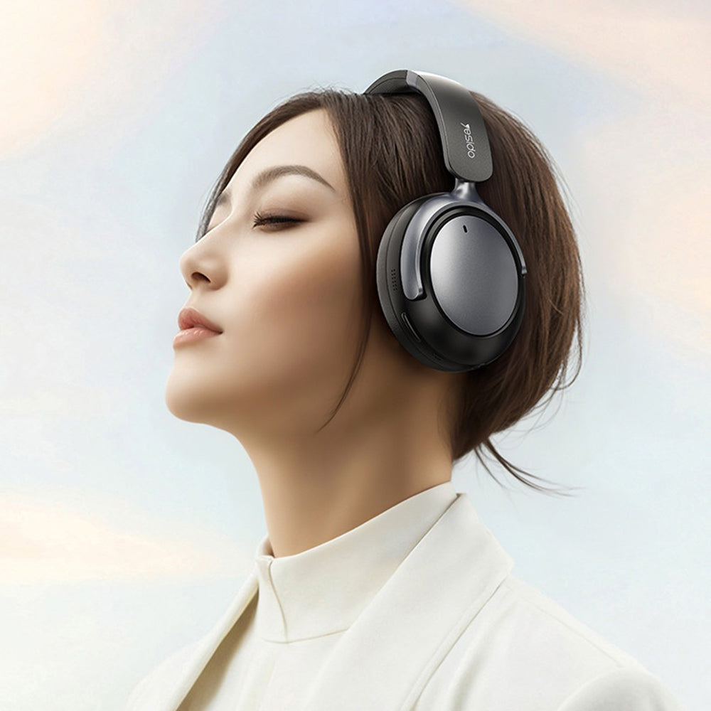 Casti Yesido Wireless (EP07), with Bluetooth V5.3, Hybrid Noise Cancelling, ENC, 500mAh, Negru