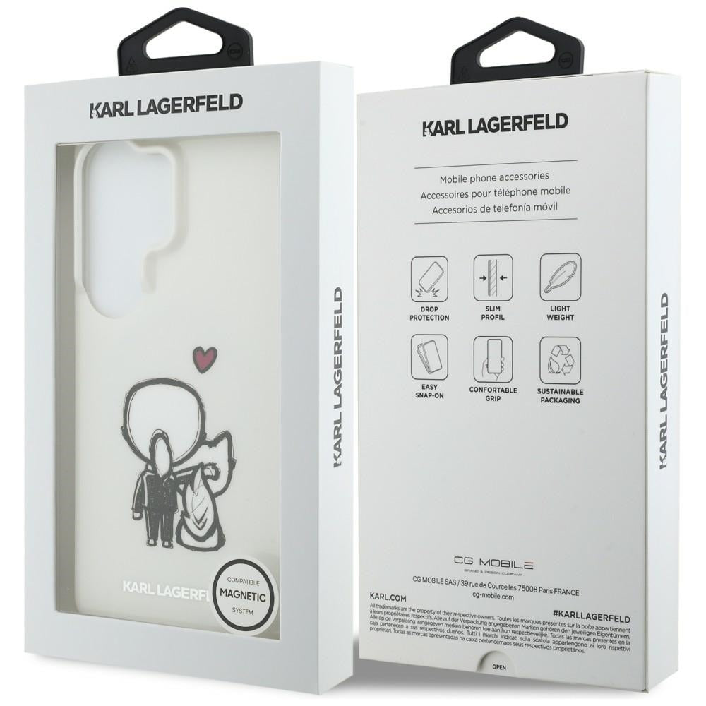 Husa de protectie Karl Lagerfeld IML compatibil cu Samsung Galaxy S26 Ultra, Alb
