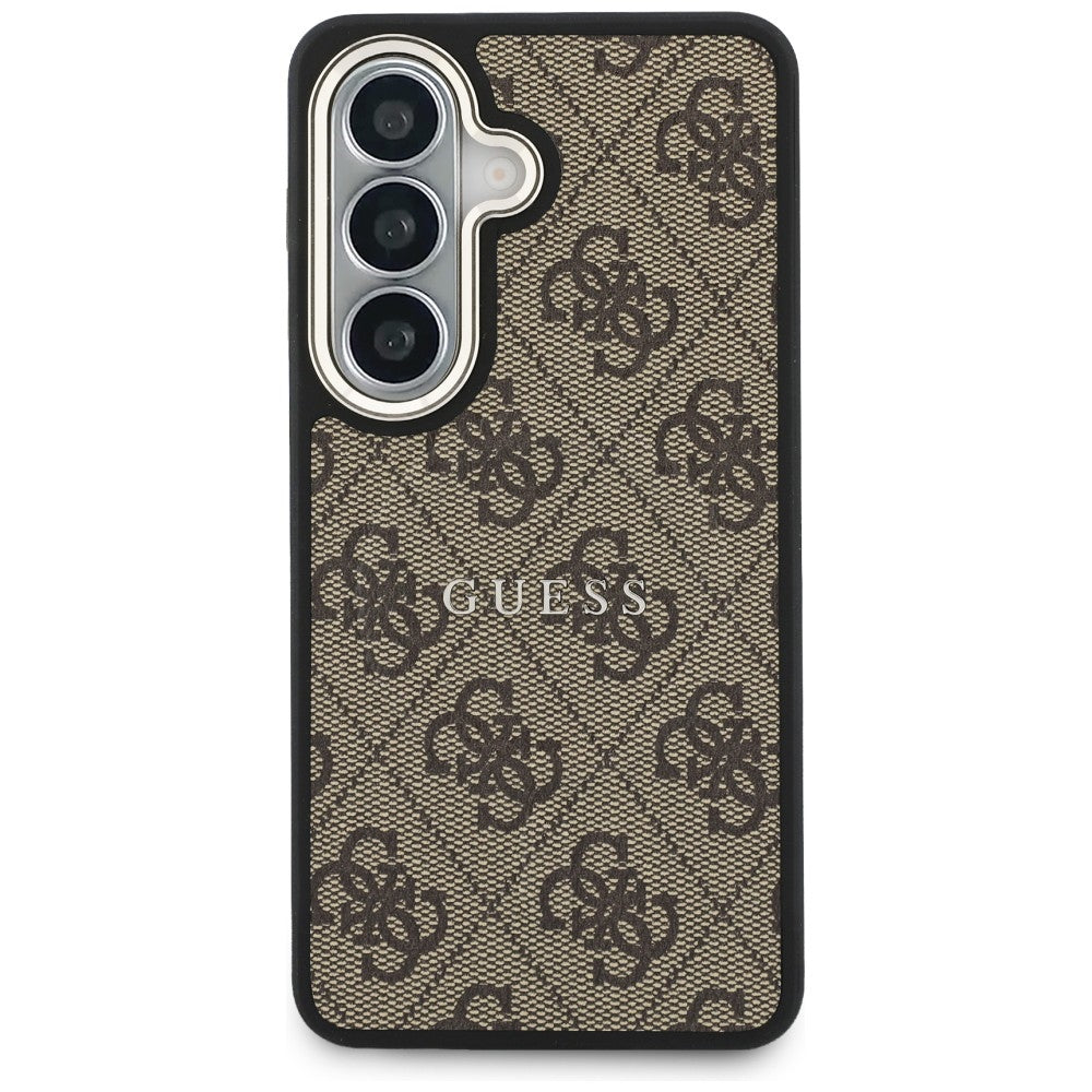 Husa de protectie Guess 4G Embossed Ring MagSafe (GUHMS26SP4MSEGCW) compatibil cu Samsung Galaxy S26, Maro