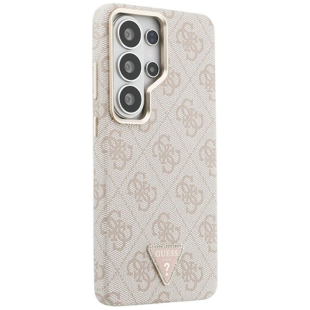 Husa de protectie Guess 4G Triangle Logo MagSafe (GUHMS26LP4GTDGMP) compatibil cu Samsung Galaxy S26 Ultra, Roz