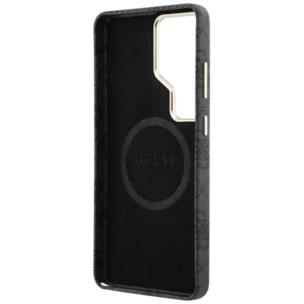 Husa de protectie Guess Rhinestone Round Logo MagSafe (GUHMS26LP4GRMDEK) compatibil cu Samsung Galaxy S26 Ultra, Negru
