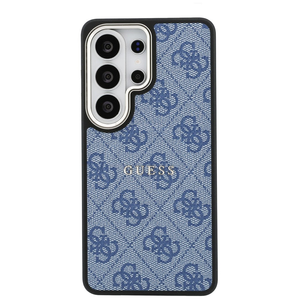 Husa de protectie Guess 4G Embossed Ring MagSafe (GUHMS26LP4MSEGCB) compatibil cu Samsung Galaxy S26 Ultra, Albastru