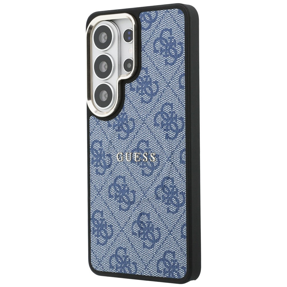 Husa de protectie Guess 4G Embossed Ring MagSafe (GUHMS26LP4MSEGCB) compatibil cu Samsung Galaxy S26 Ultra, Albastru