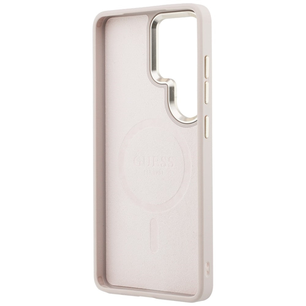 Husa de protectie Guess 4G Embossed Ring MagSafe (GUHMS26LP4MSEGCP) compatibil cu Samsung Galaxy S26 Ultra, Roz