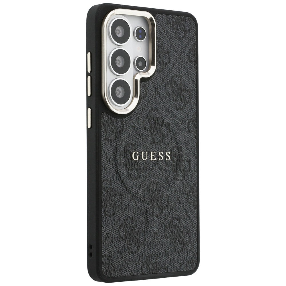 Husa de protectie Guess 4G Embossed Ring MagSafe (GUHMS26LP4MSEGCK) compatibil cu Samsung Galaxy S26 Ultra, Negru