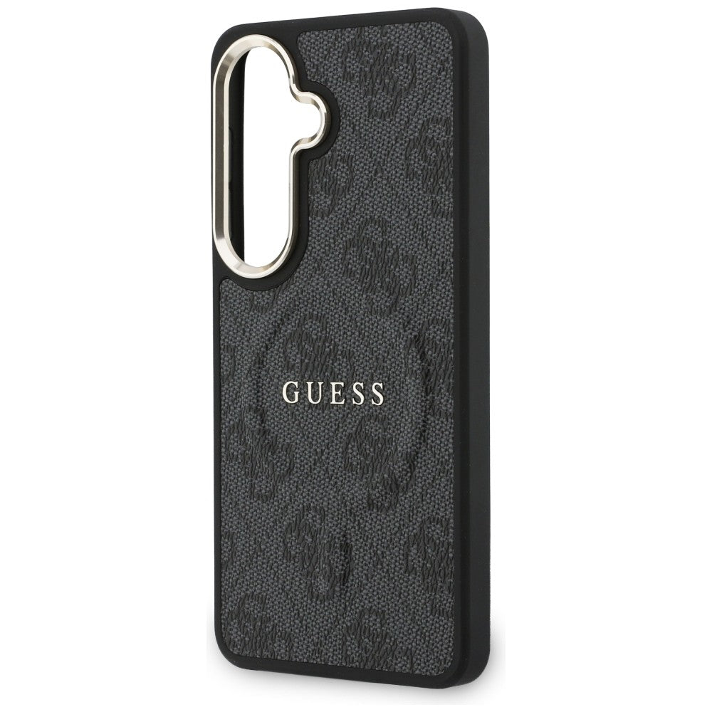 Husa de protectie Guess 4G Embossed Ring MagSafe (GUHMS26SP4MSEGCK) compatibil cu Samsung Galaxy S26, Negru