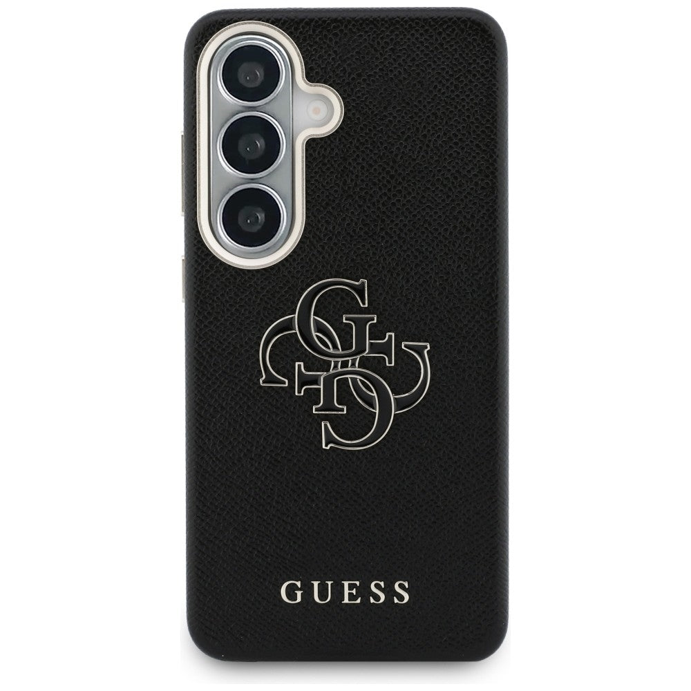 Husa de protectie Guess Grained Big 4G Metal Logo (GUHCS26S5PS4RGGK) compatibil cu Samsung Galaxy S26, Negru