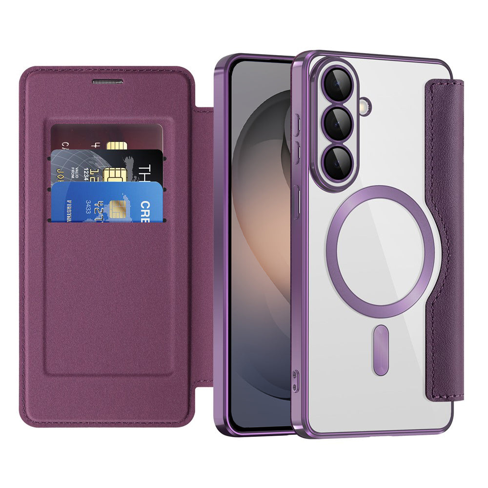 Husa de protectie Techsuit SmartMag Book compatibil cu Samsung Galaxy S26, Mov