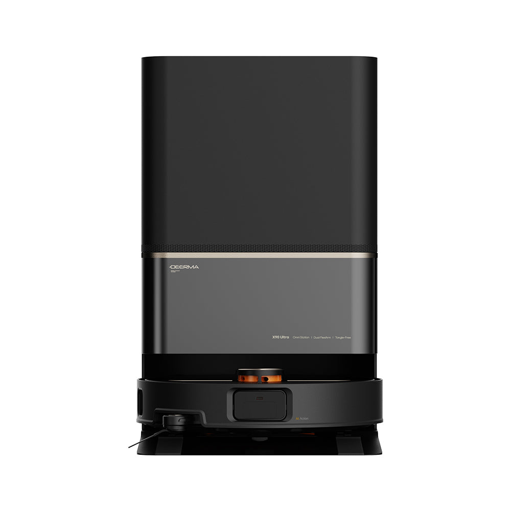 Deerma Robot Vacuum Cleaner (X90 Ultra), Dry & Wet Cleaning, 28000Pa, Pet Hair Collection System, 3L Dust Bin, App, Negru