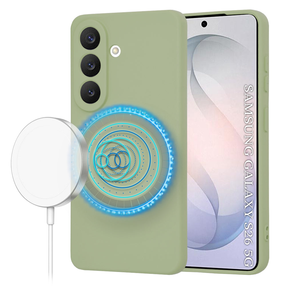 Husa de protectie Techsuit SoftFlex MagSafe compatibil cu Samsung Galaxy S26, Matcha
