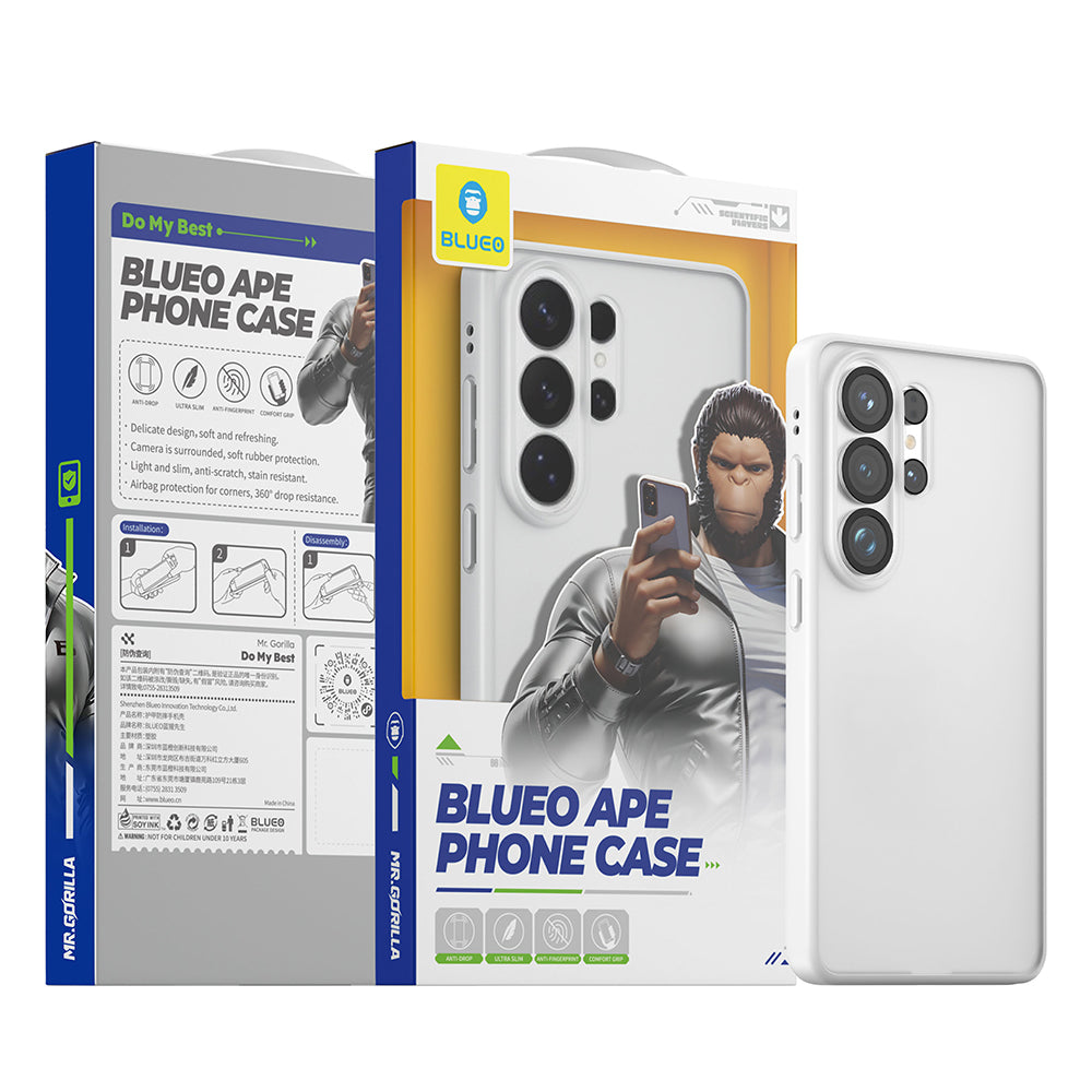 Husa de protectie Blueo APE Matte Series compatibil cu Samsung Galaxy S26 Ultra, Gri Deschis