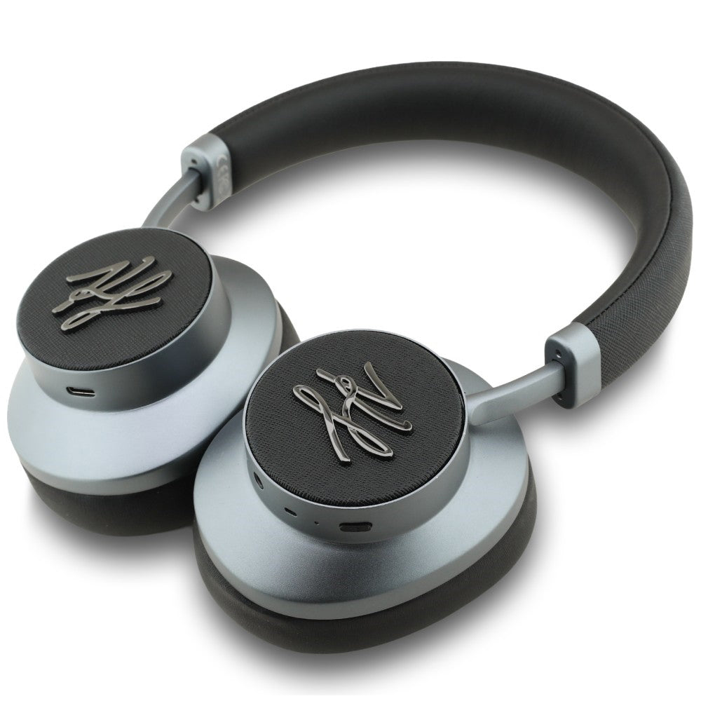 Casti Karl Lagerfeld Wireless Grained Initials (KLBHP73PSAKLSK), Over-Ear Headset, ANC, Bluetooth, Type-C, Negru