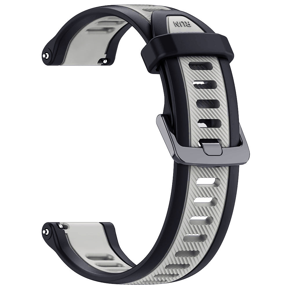 Curea smartwatch Techsuit Watchband 20mm (W053) compatibil cu Samsung Galaxy Watch 4/5/Active 2, Huawei Watch GT 3 (42mm)/GT 3 Pro (43mm), Gri