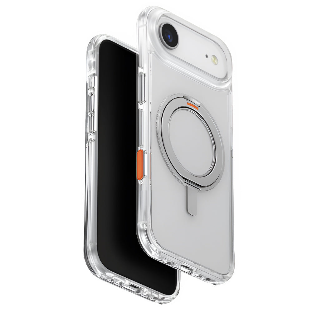 Husa de protectie UNIQ Swivix 360° Kickstand compatibil cu iPhone 17 Air, Argintiu