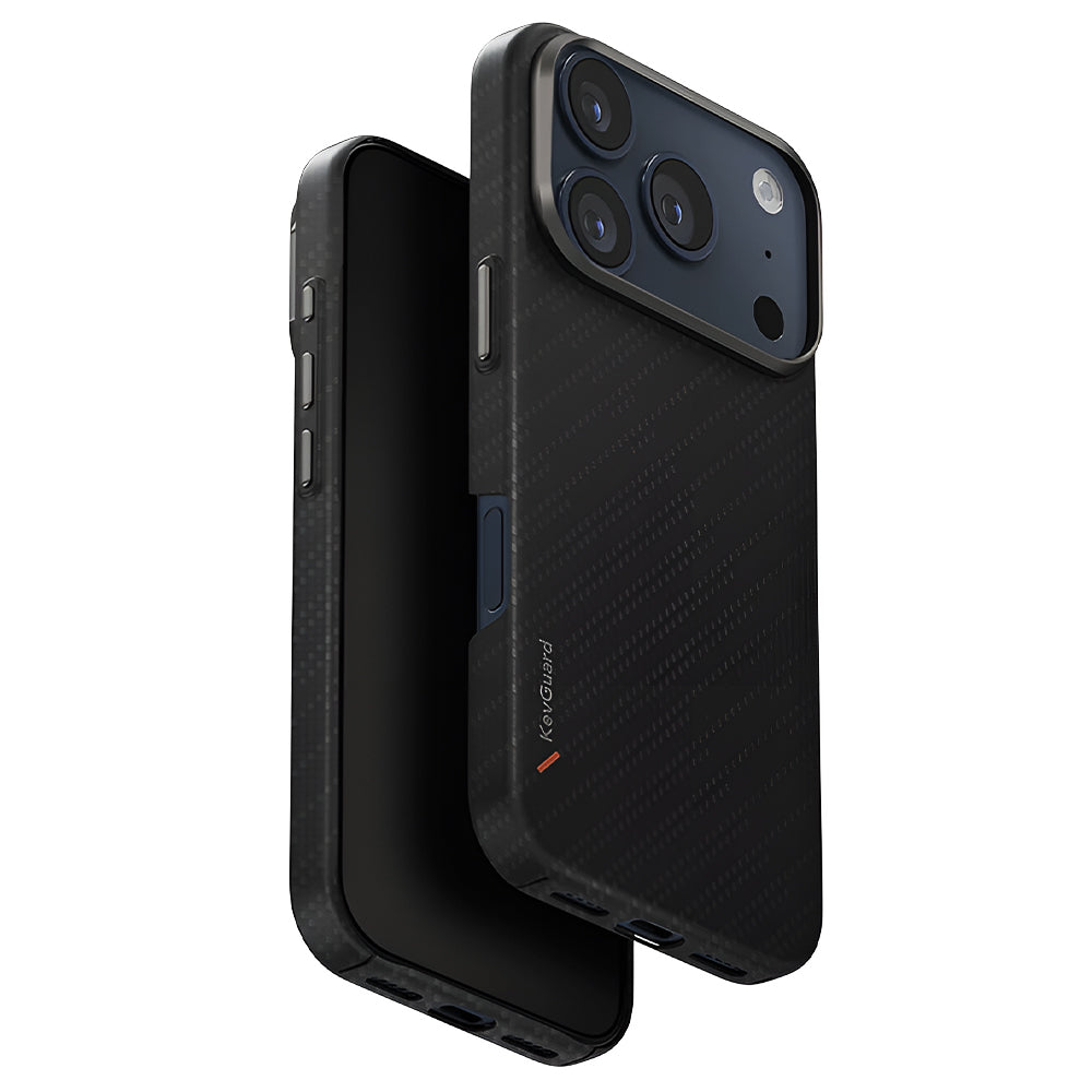 Husa de protectie UNIQ Keva Aramid compatibil cu iPhone 17 Pro, Grafit Trace