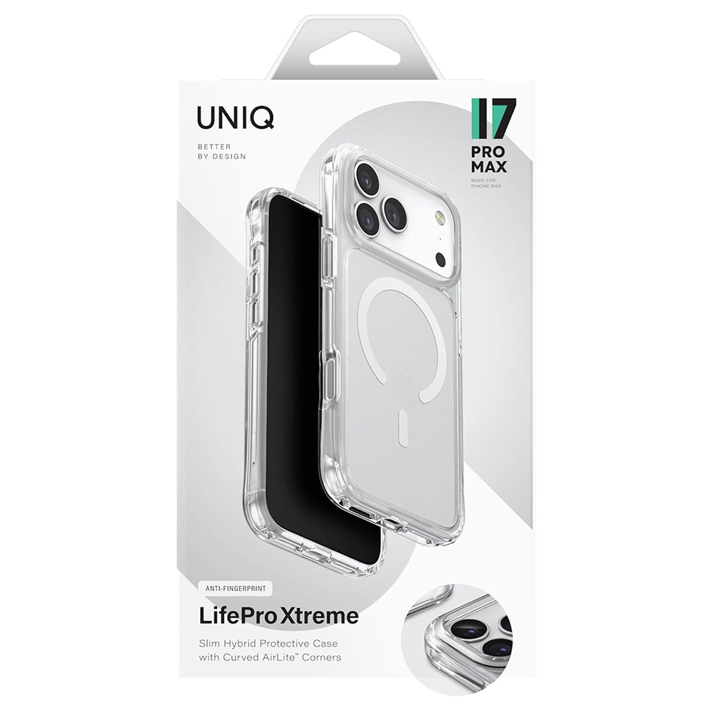 Husa de protectie UNIQ LifePro Xtreme MagClick compatibil cu iPhone 17 Pro, Transparent