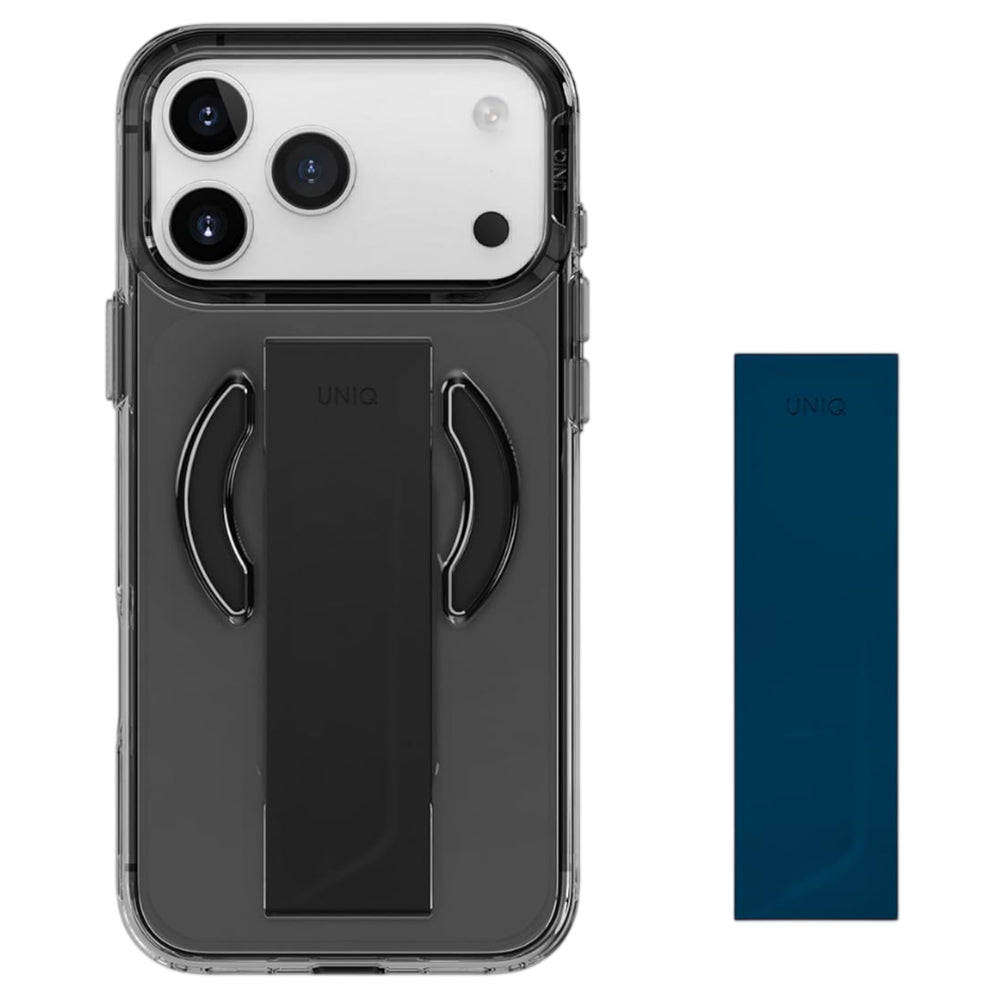 Husa de protectie UNIQ Heldro Air MagClick compatibil cu iPhone 17 Pro, Negru / Gray