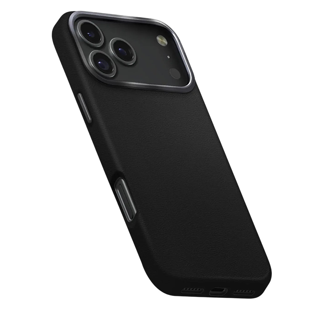 Husa de protectie UNIQ Lyden Leatherette compatibil cu iPhone 17 Pro, Negru
