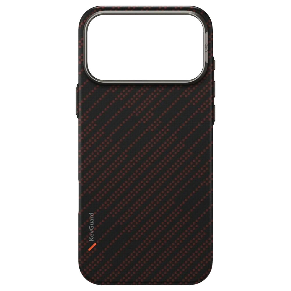 Husa de protectie UNIQ Keva Aramid compatibil cu iPhone 17 Pro Max, Silent Lava