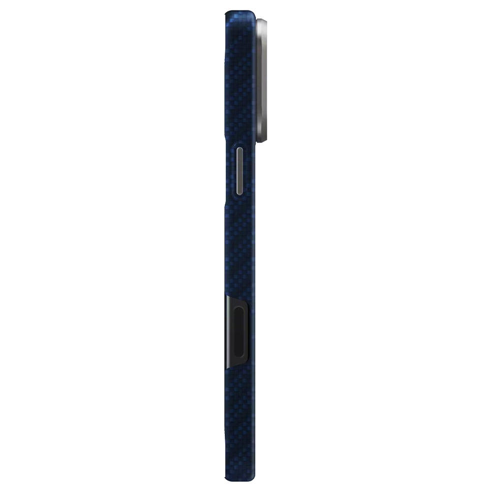 Husa de protectie UNIQ Keva Aramid compatibil cu iPhone 17 Pro Max, Bleumarin