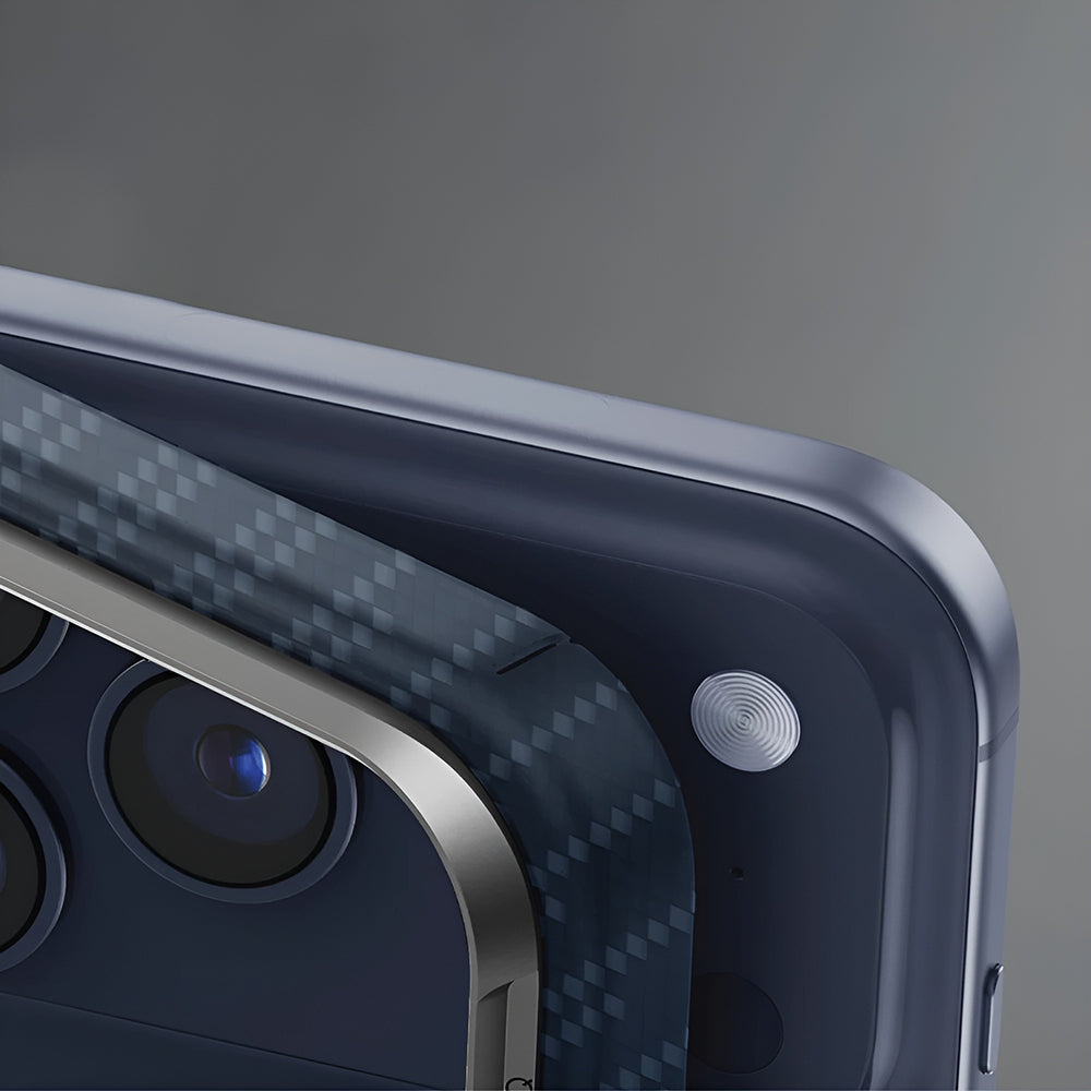 Husa de protectie UNIQ Keva Aramid compatibil cu iPhone 17 Pro Max, Bleumarin