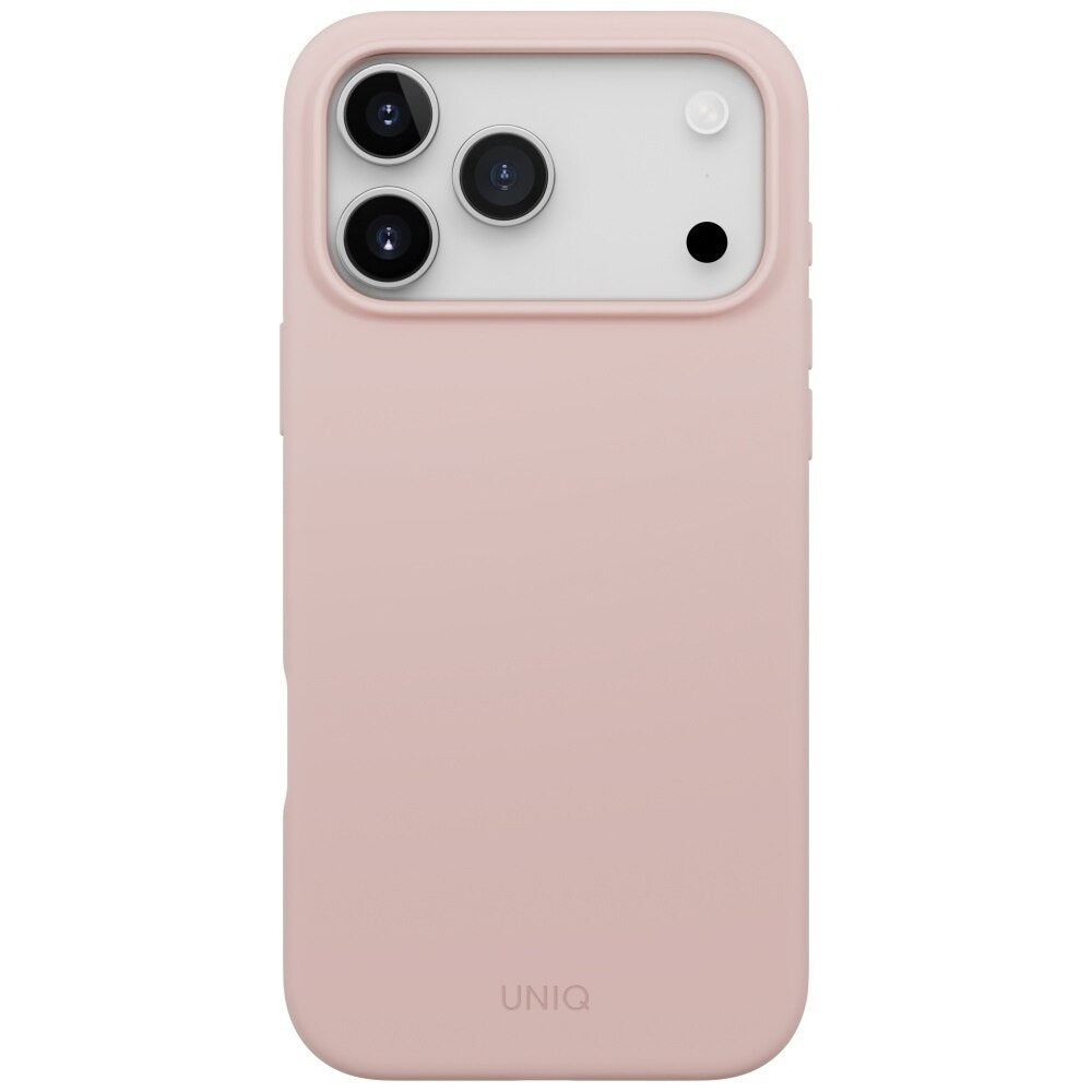 Husa de protectie UNIQ Lino MagClick™ compatibil cu iPhone 17 Pro Max, Roz Pudrat