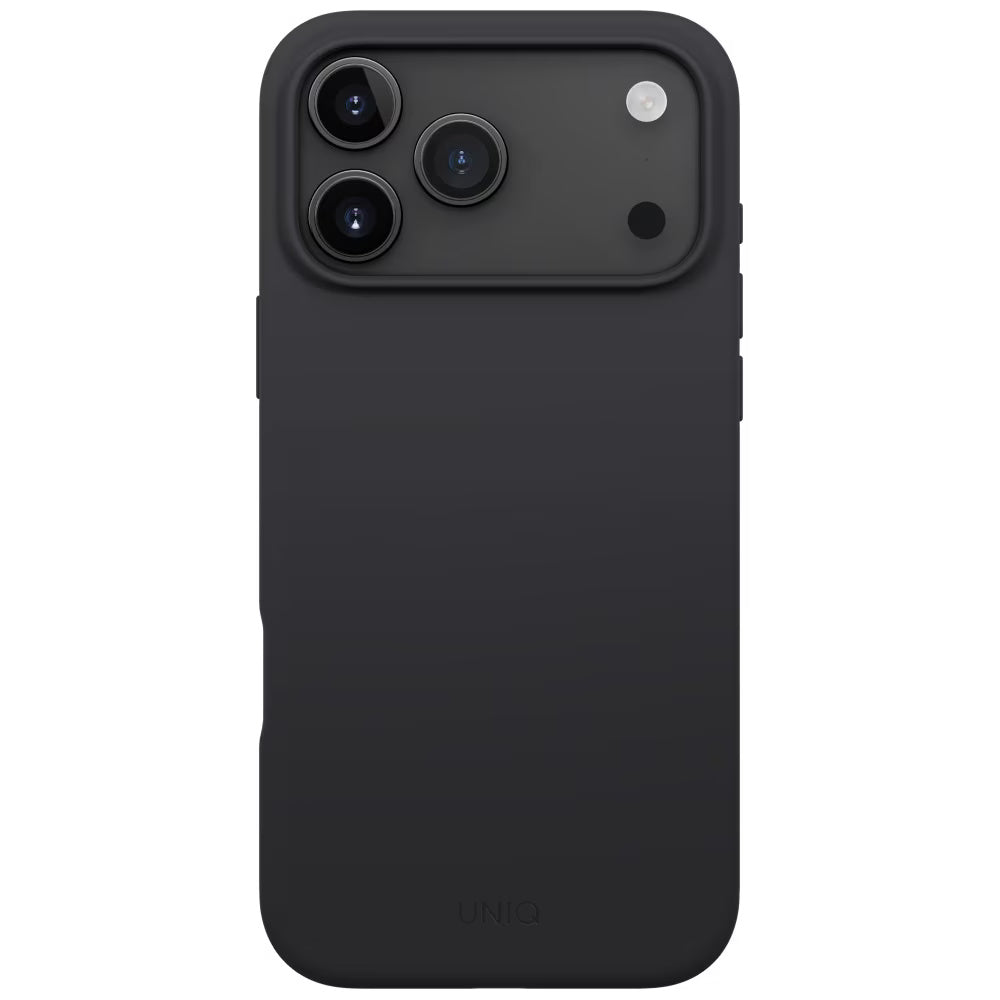 Husa de protectie UNIQ Lino MagClick™ compatibil cu iPhone 17 Pro Max, Negru Antracit