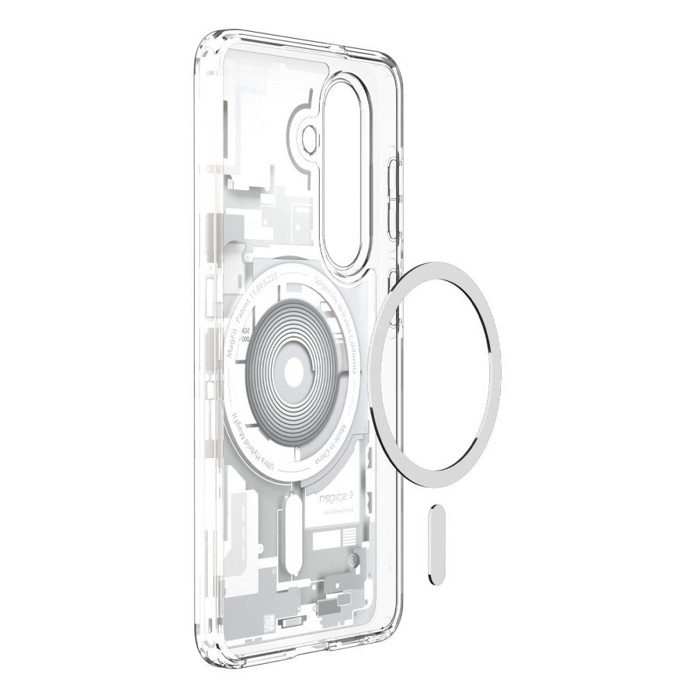 Husa de protectie Spigen Ultra Hybrid MagSafe (ACS10712) compatibil cu Samsung Galaxy S26 Plus, Zero One White