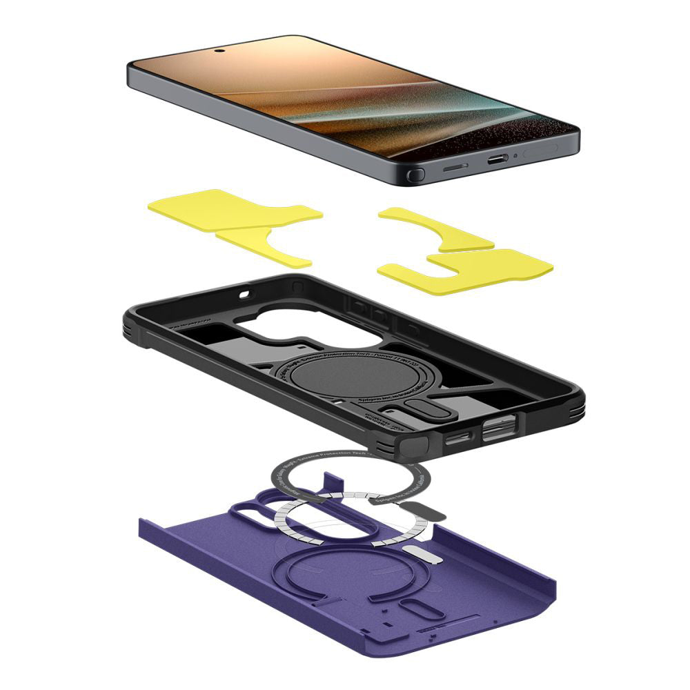 Husa de protectie Spigen Tough Armor MagSafe (ACS11209) compatibil cu Samsung Galaxy S26 Ultra, Ash Violet