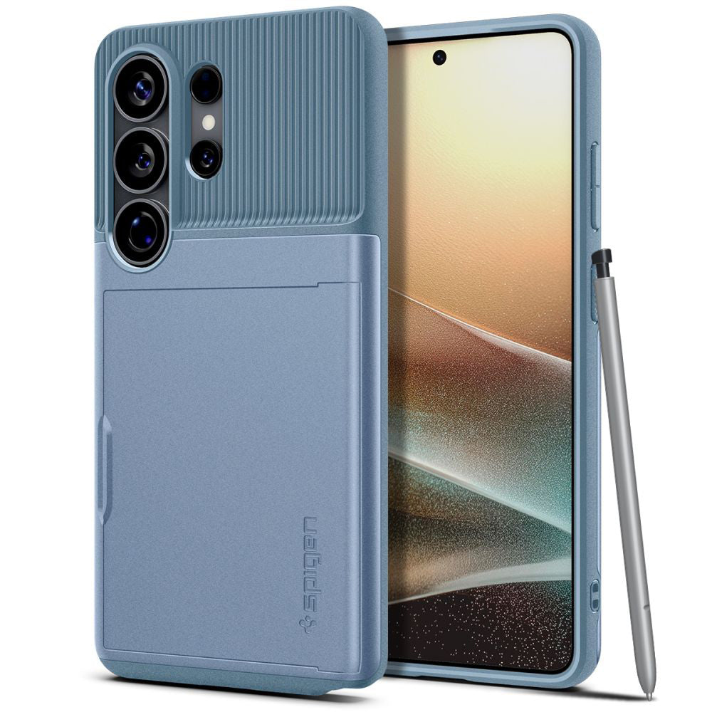 Husa de protectie Spigen Slim Armor CS (ACS11225) compatibil cu Samsung Galaxy S26 Ultra, Albastru Deschis