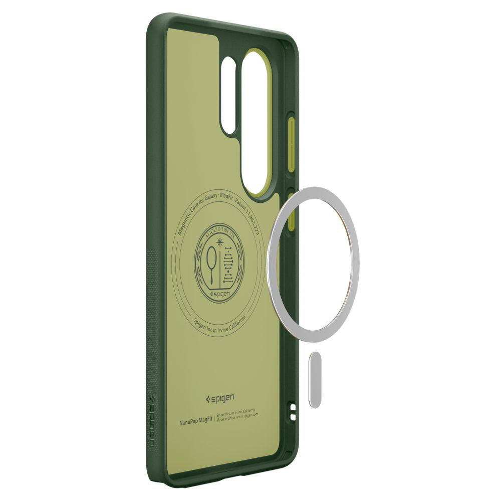 Husa de protectie Spigen Caseology Nano Pop MagSafe (ACS11039) compatibil cu Samsung Galaxy S26 Ultra, Avo Green