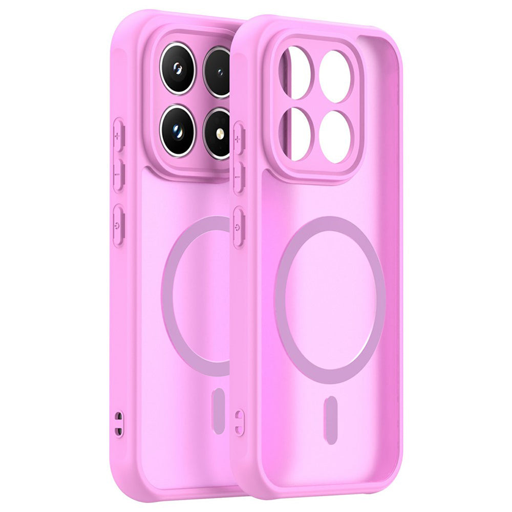 Husa de protectie Techsuit HaloFrost II MagSafe compatibil cu Xiaomi 17, Roz