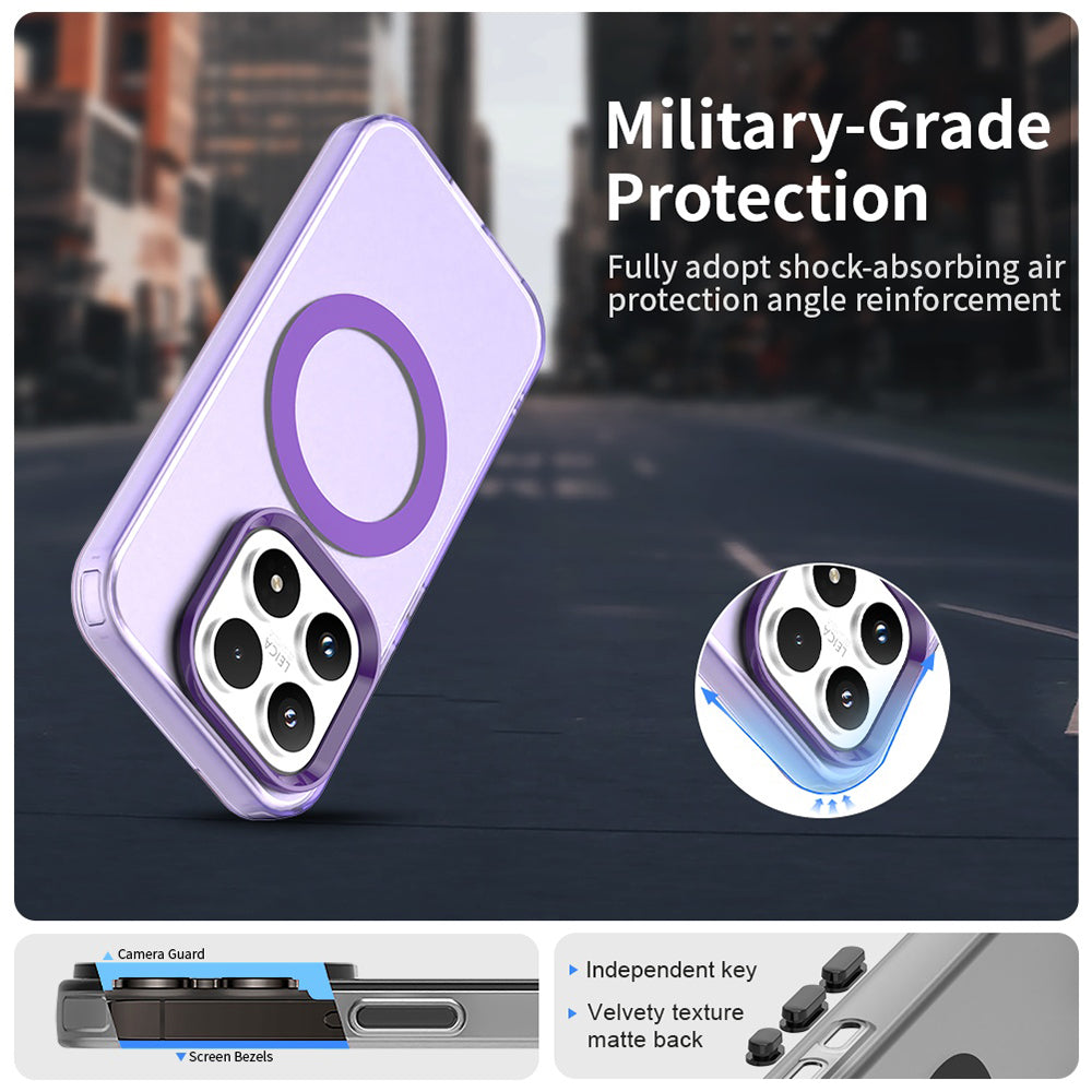 Husa de protectie Techsuit CandyCase MagSafe compatibil cu Xiaomi 17, Mov