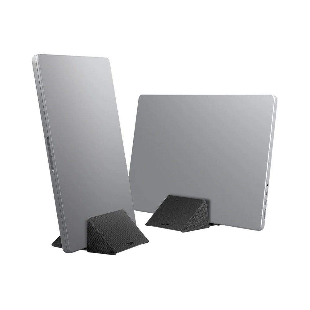Suport Spigen Slim Fold Laptop LD201-S9 (AMP11118), Vertical Dock, Foldable, Slim, Stable, Anti-Slip, Up to 16", Negru