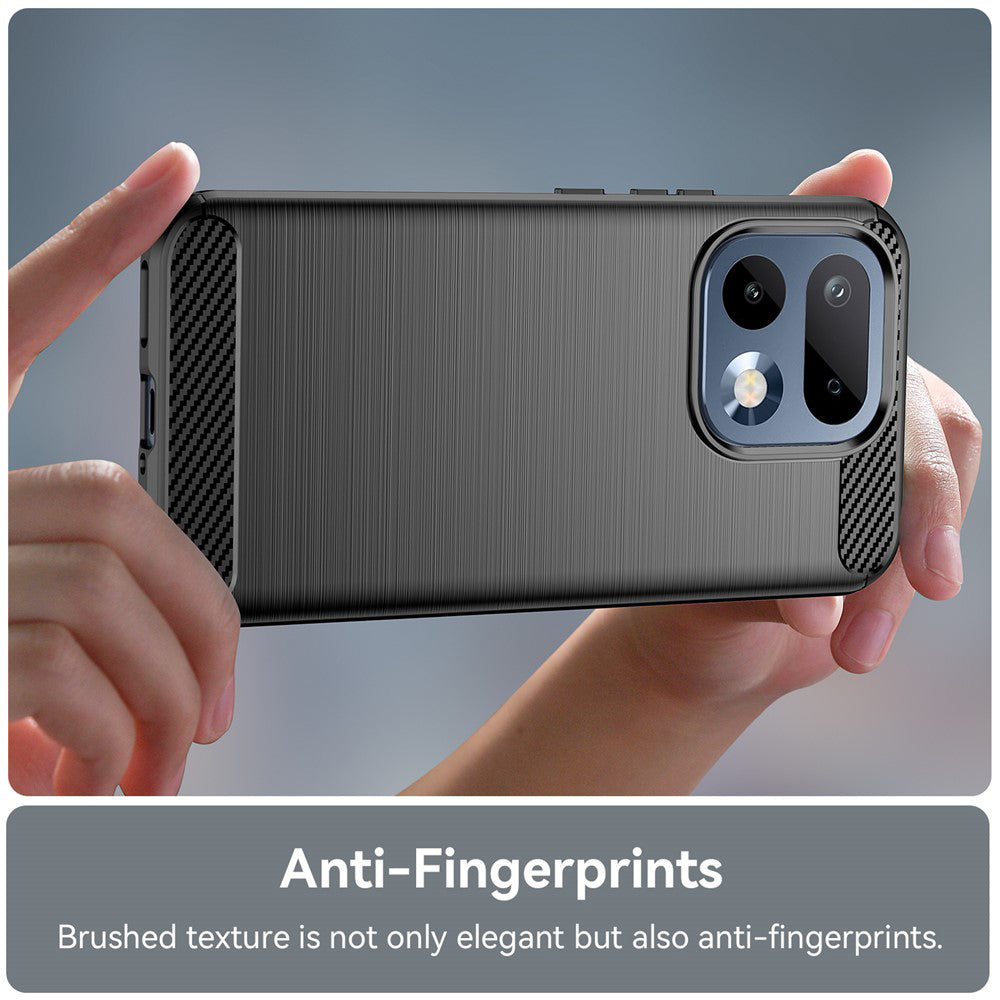 Husa de protectie Techsuit Carbon Silicone compatibil cu Realme 16 Pro, Negru