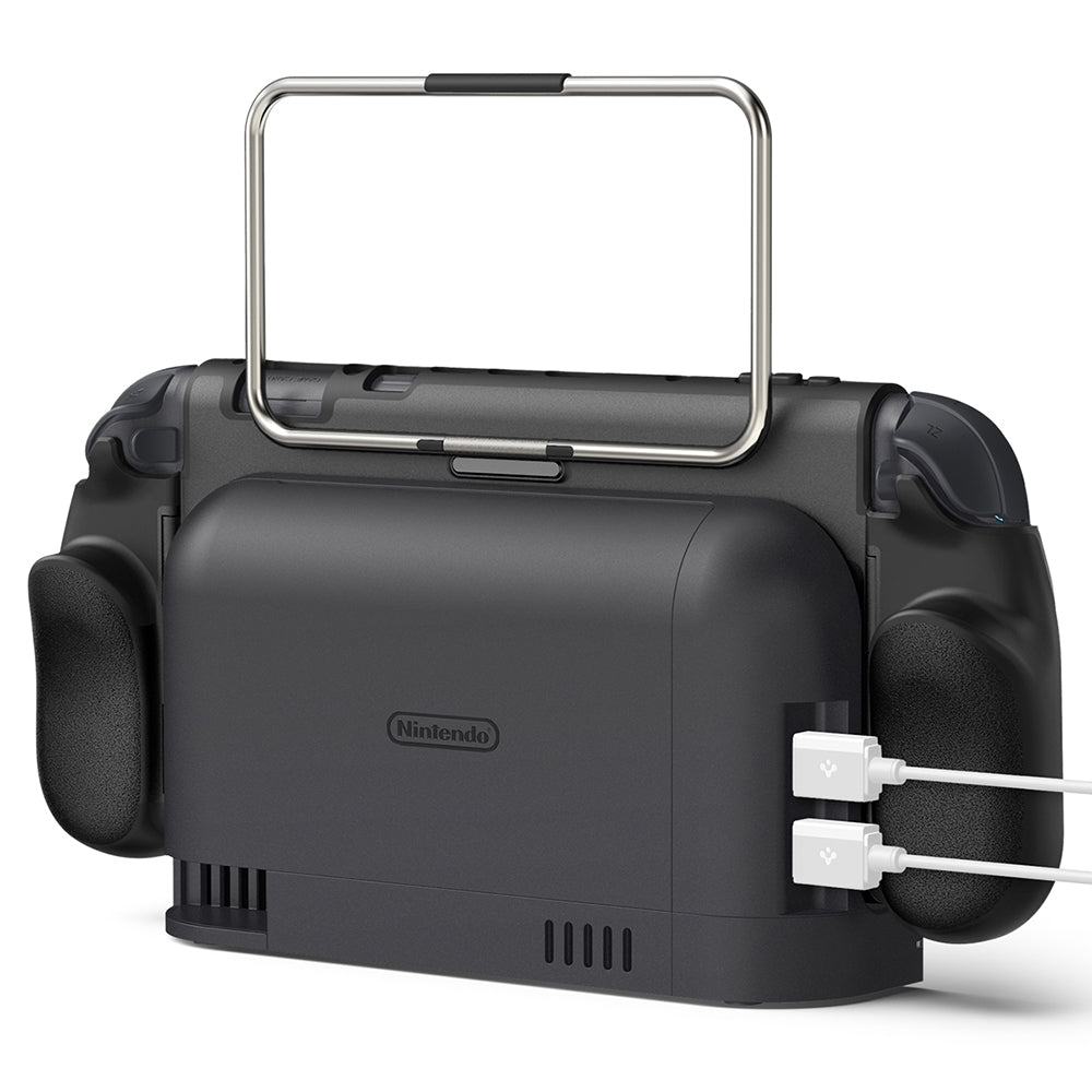Accesoriu gaming Spigen Protective Case Dual Grip Pro (ACS10196), for Nintendo Switch 2, Negru
