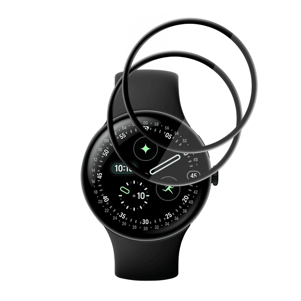 Accesoriu smartwatch Techsuit Nano Flex (set de 2) compatibil cu Google Pixel Watch 4 45mm, Negru