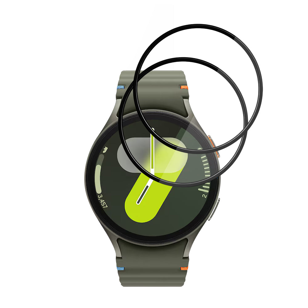Accesoriu smartwatch Techsuit Nano Flex (set de 2) compatibil cu Samsung Galaxy Watch7 44mm, Negru