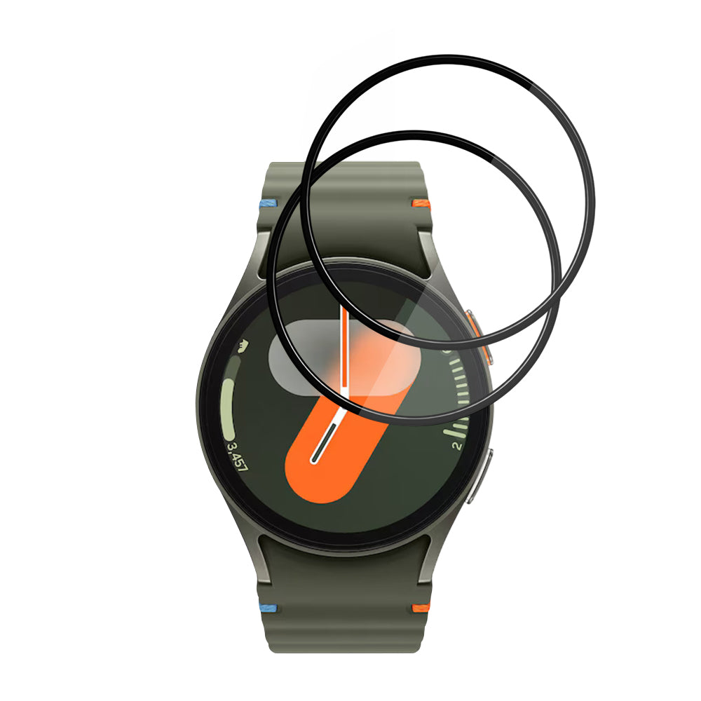 Accesoriu smartwatch Techsuit Nano Flex (set de 2) compatibil cu Samsung Galaxy Watch7 40mm, Negru