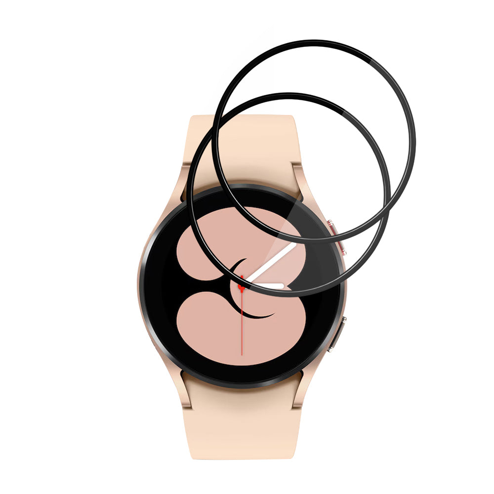 Accesoriu smartwatch Techsuit Nano Flex (set de 2) compatibil cu Samsung Galaxy Watch4 40mm, Negru