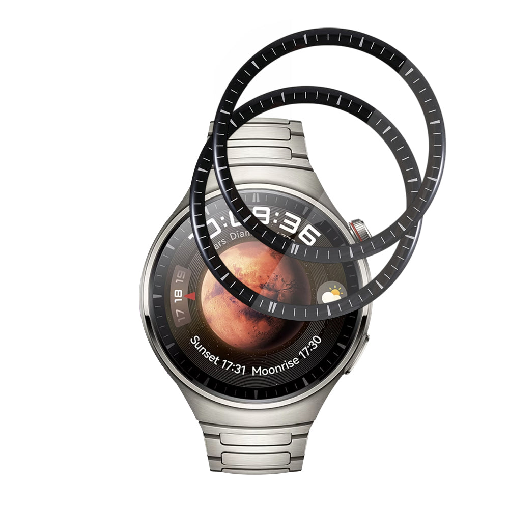 Accesoriu smartwatch Techsuit Nano Flex (set de 2) compatibil cu Huawei Watch 4 Pro, Negru