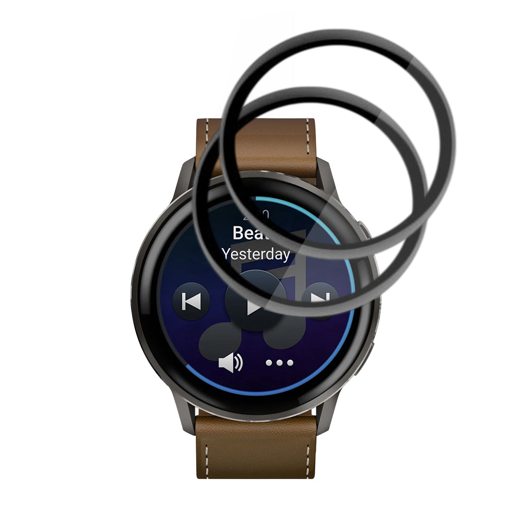 Accesoriu smartwatch Techsuit Nano Flex (set de 2) compatibil cu Garmin Venu 4 45mm, Negru