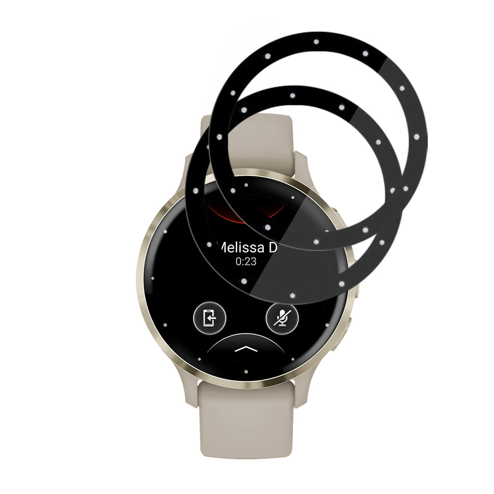 Accesoriu smartwatch Techsuit Nano Flex (set de 2) compatibil cu Garmin Venu 3S, Negru