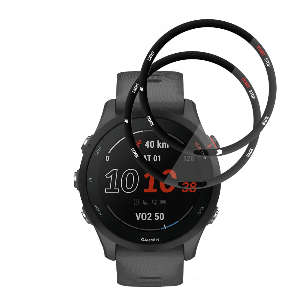 Accesoriu smartwatch Techsuit Nano Flex (set de 2) compatibil cu Garmin Forerunner 255 / Forerunner 255 Music, Negru
