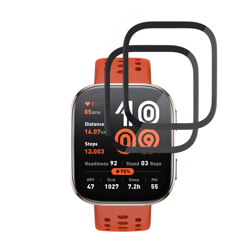 Accesoriu smartwatch Techsuit Nano Flex (set de 2) compatibil cu Amazfit Bip 6, Negru