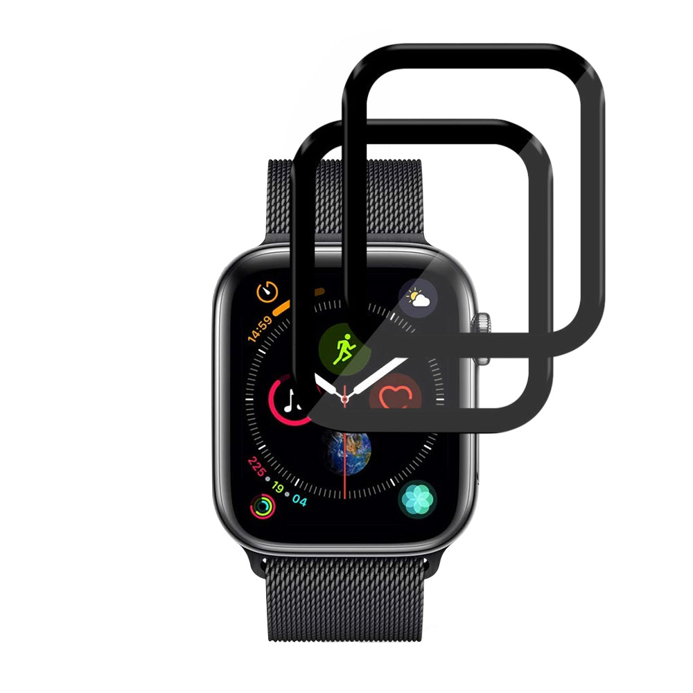Accesoriu smartwatch Techsuit Nano Flex (set de 2) compatibil cu Apple Watch 4 / 5 /6 / SE / SE 2 / SE 3 44mm, Negru